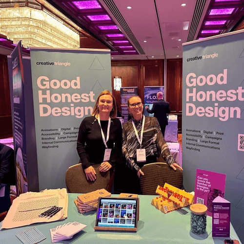 Jo and Carolyn at Heathrow Business Summit
