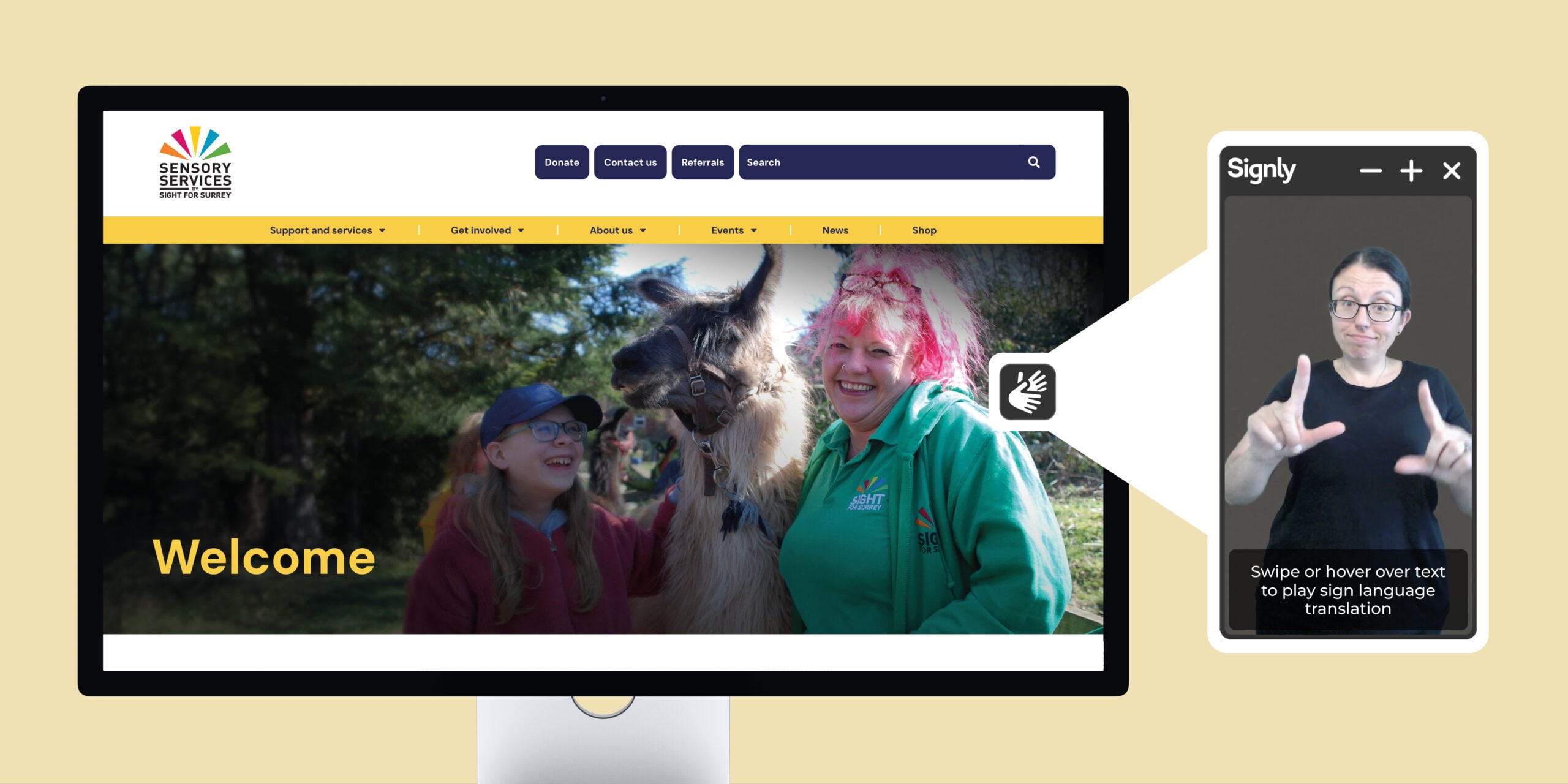Sensory Services by Sight for Surrey – Accessible Website — project image 3